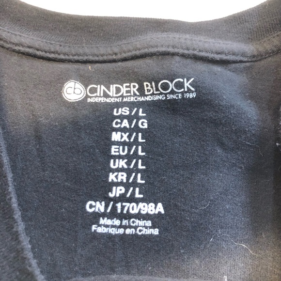 Johnny Ramone Too Tough to Die sleeveless tee Cinder Block with eyelet front L - Picture 4 of 8